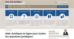 Desktop Screenshot of mon-aide-juridique.com