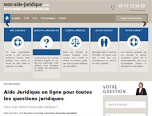 Tablet Screenshot of mon-aide-juridique.com